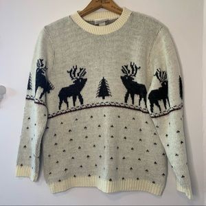 VINTAGE deer sweater